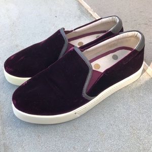 Boden Velvet Slip On Sneakers, Size 38 (USA 8)